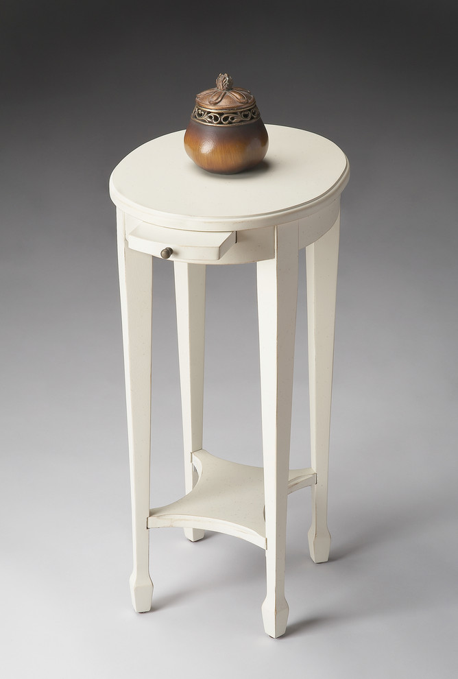 Butler Accent Table  Black On Gold   Transitional   Side Tables And End Tables   by BisonOffice  Houzz