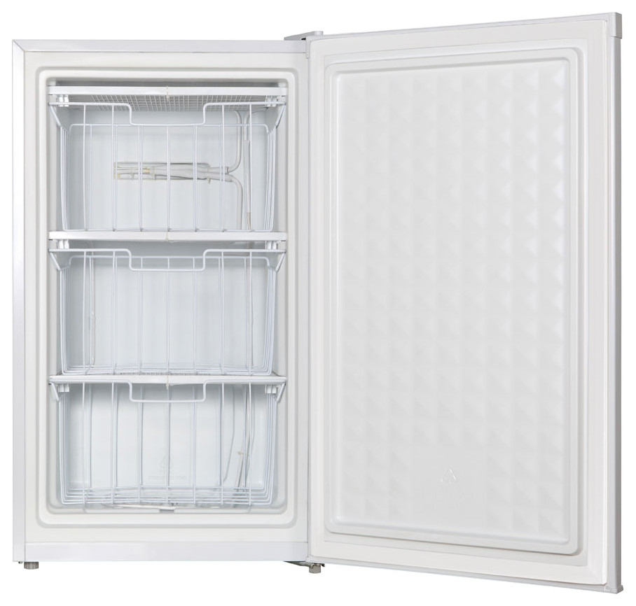 3.0 Cu.Ft. Upright Freezer With Energy Star  White   Contemporary   Freezers   by Virventures  Houzz