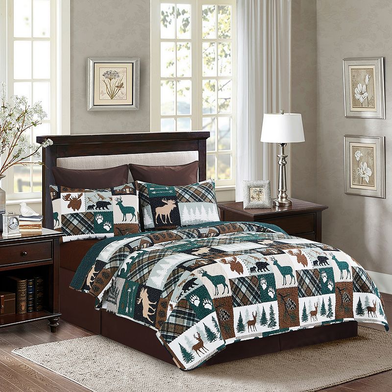 CandF Home Fletcher Forest Quilt Set with Shams