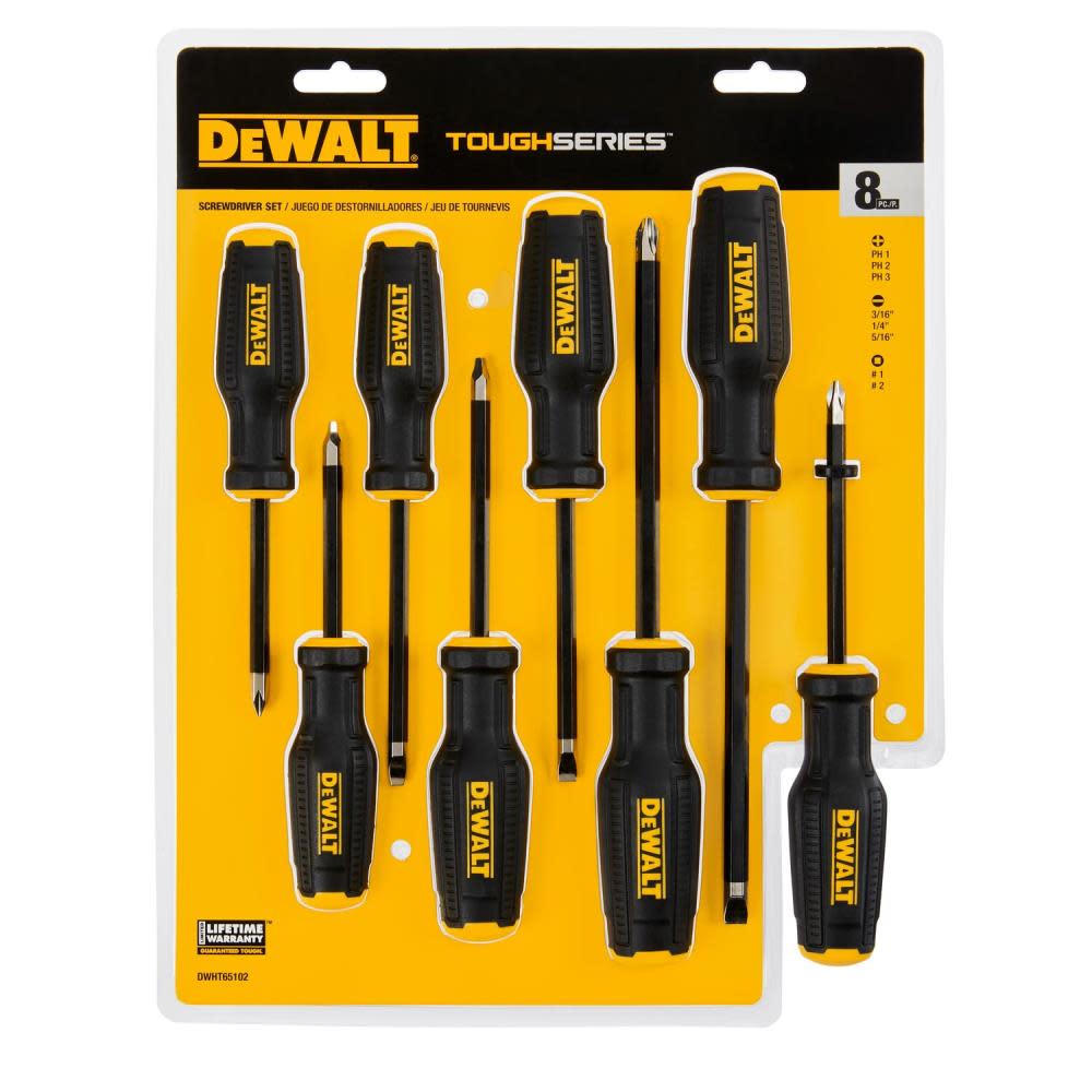 DEWALT TOUGHSERIES Screwdriver Set 8pc