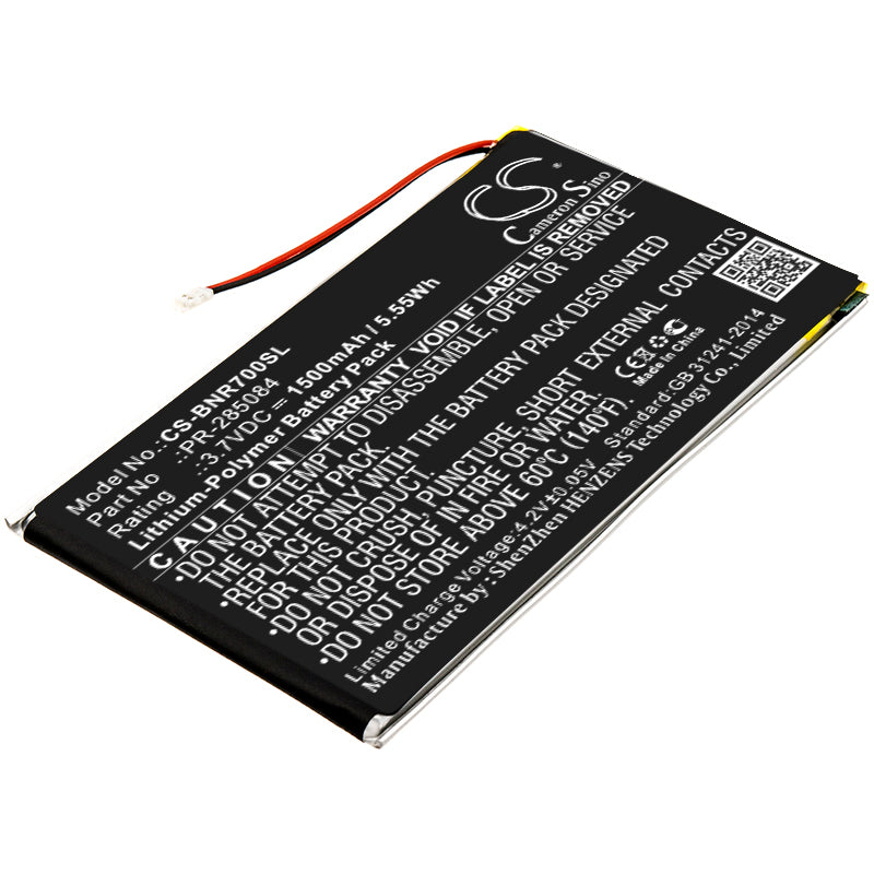 Barnes amp Noble BNRV700 GlowLight Plus 78 Replacement Battery BatteryClerkcom Tablet