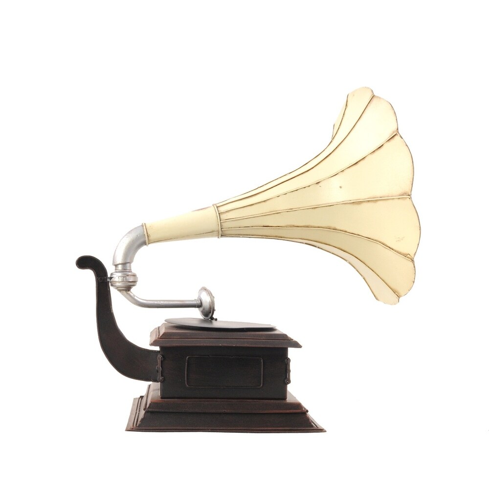 c1911 HMV Gramophone Built to Scale Model Sculpture   15.5\