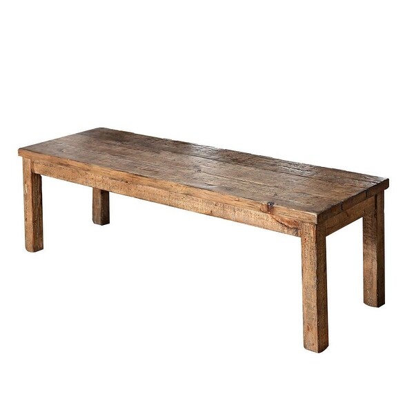 Wooden Seating Bench in Rustic Oak Finish