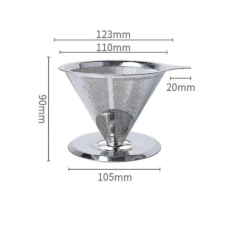 Stainless Steel Coffee Filter Reusable Serve With Base Coffee Makersmall