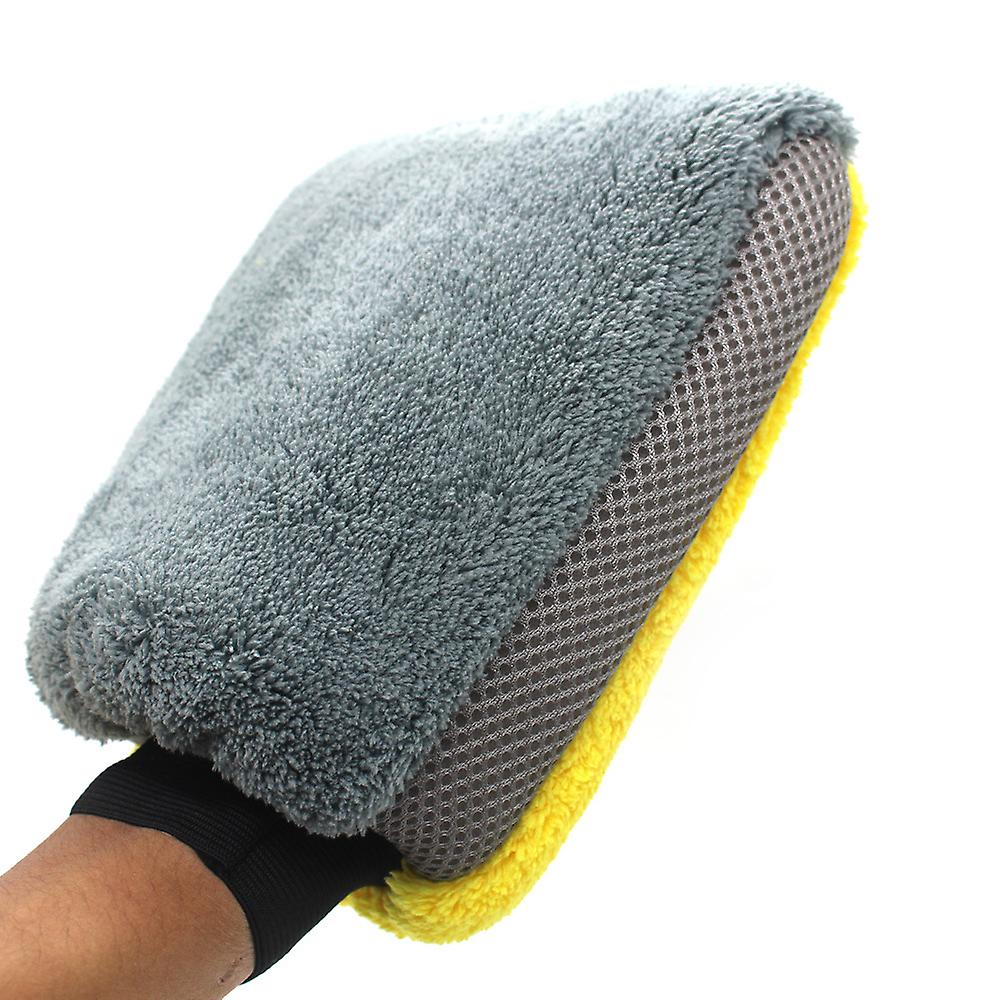 2pcs Vislone 2pc Microfiber Multifunctional Car Wash Mitt Anti Scratch Wash Glove