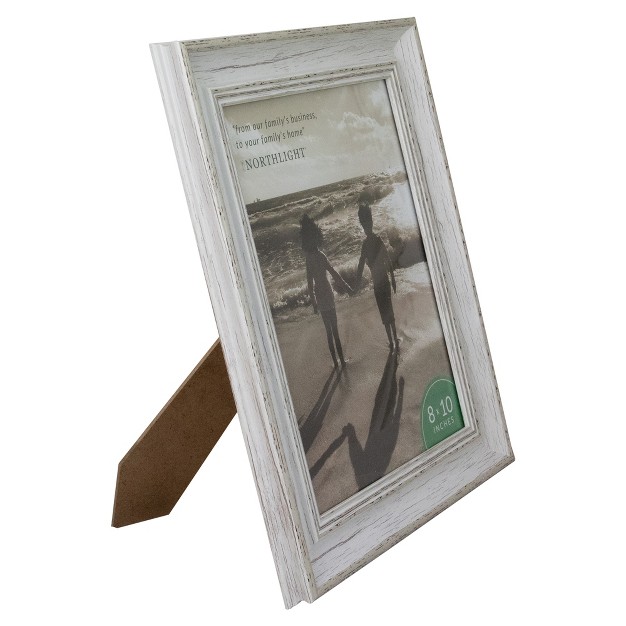 X 10 quot Weathered Finish Photo Picture Frame White