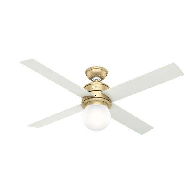 Hepburn Ceiling Fan With Wall Control includes Led Light Bulb Hunter Fan