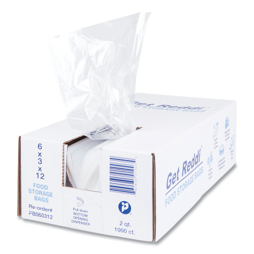 Inteplast Group Food Bags， 2 qt， 0.68 mil， 6