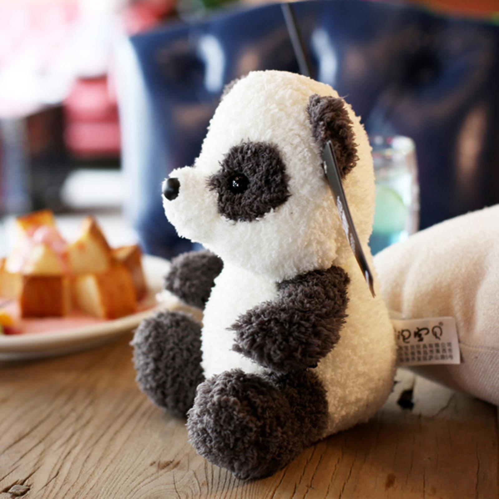 Cute Panda Stuffed Soft Pillow For Kindergartens Game Rooms Skin-friendly 25cm