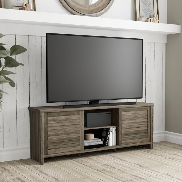 Handerson Wood Tv Stand For Tvs Up To 70 quot Hillsdale Furniture