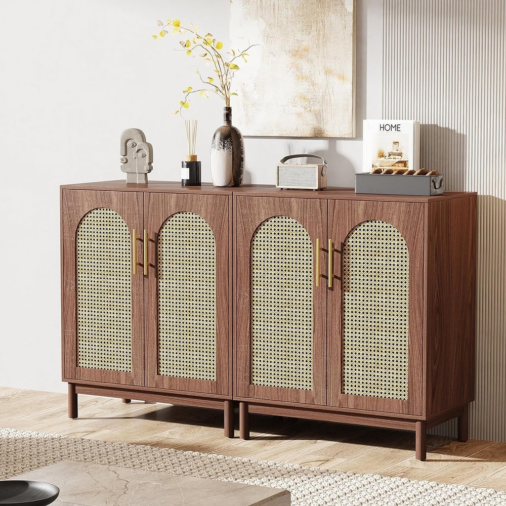 Rattan Sideboard Buffet Cabinet