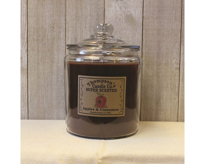 Thompsons Candle Co. Super Scented Apples and Cinnamon Heritage Jar， 60 oz. - ACHJ