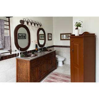 Premier Copper Products Self-Rimming Wide Rim Oval Hammered Copper Bathroom Sink in Oil Rubbed Bronze LO18RDB