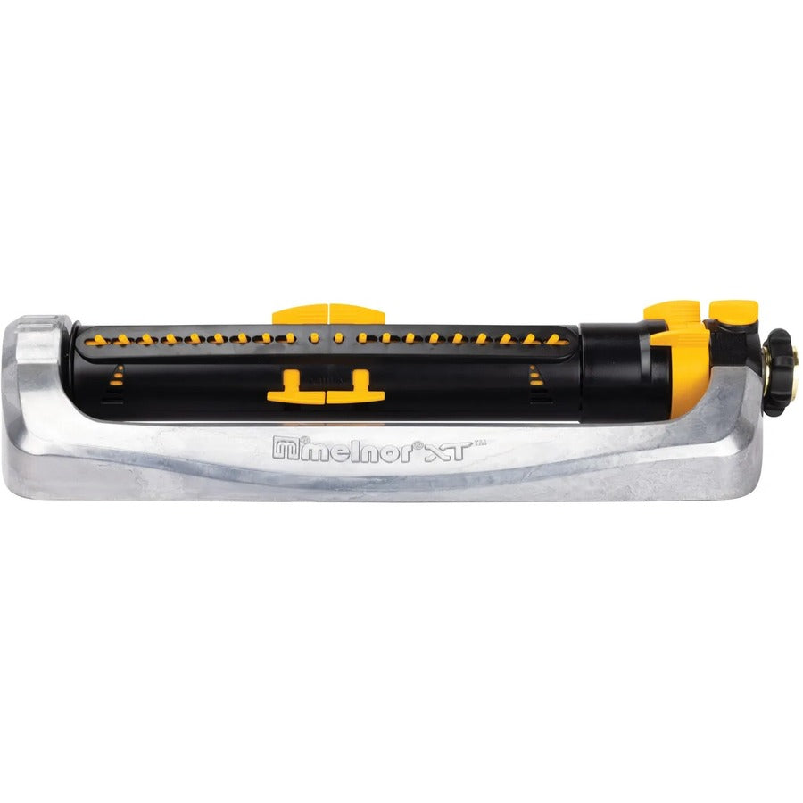 Melnor XT4200M 3900 sq. ft. Turbo Oscillating Sled Sprinkler with Flow Controland#44; Black and Yellow