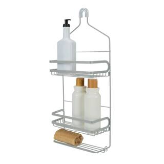 Bath Bliss Cottage Collection Deluxe Shower Caddy in Grey 10126-GREY