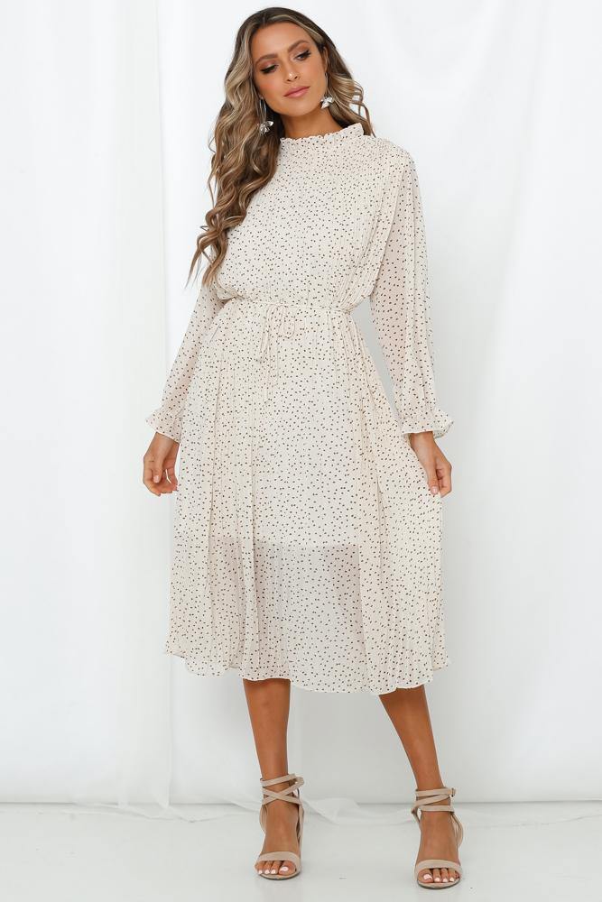 Love Of A Lifetime Midi Dress Cream