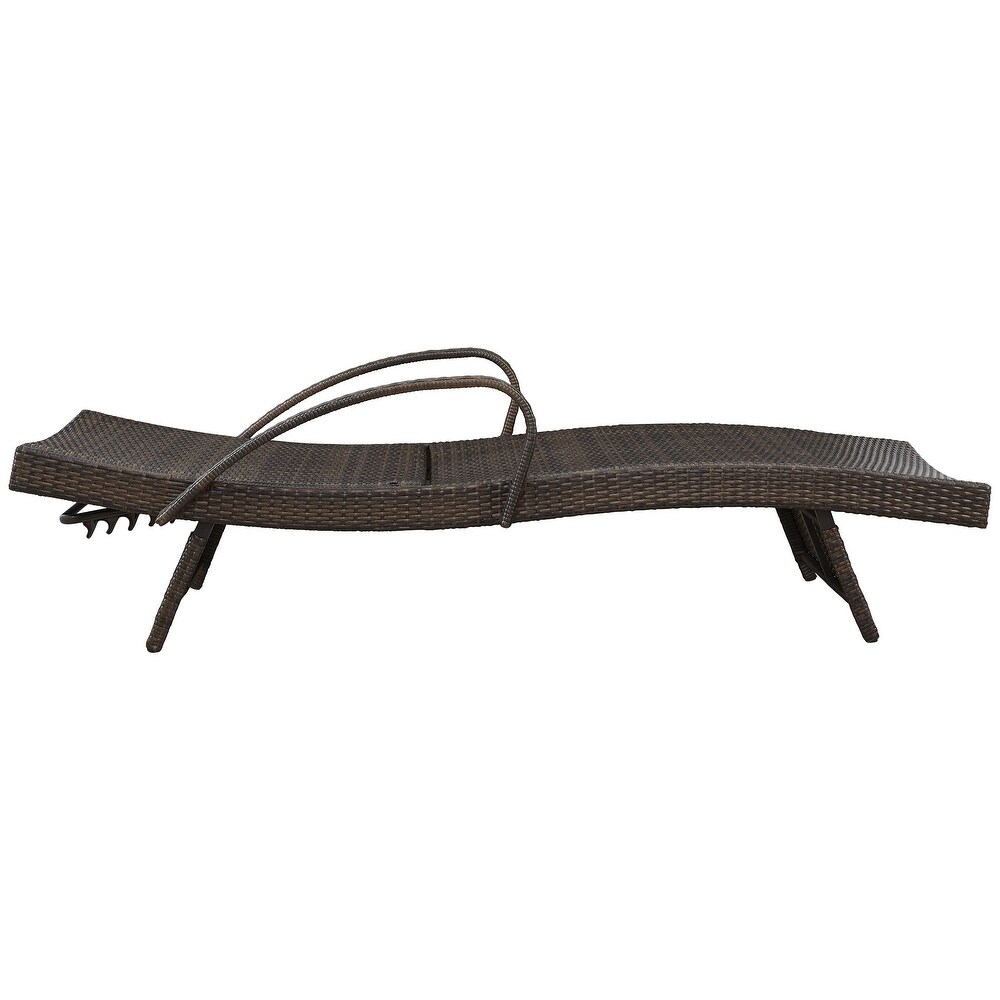 Kantana Brown Outdoor Chaise Lounge  Set of 2   24\