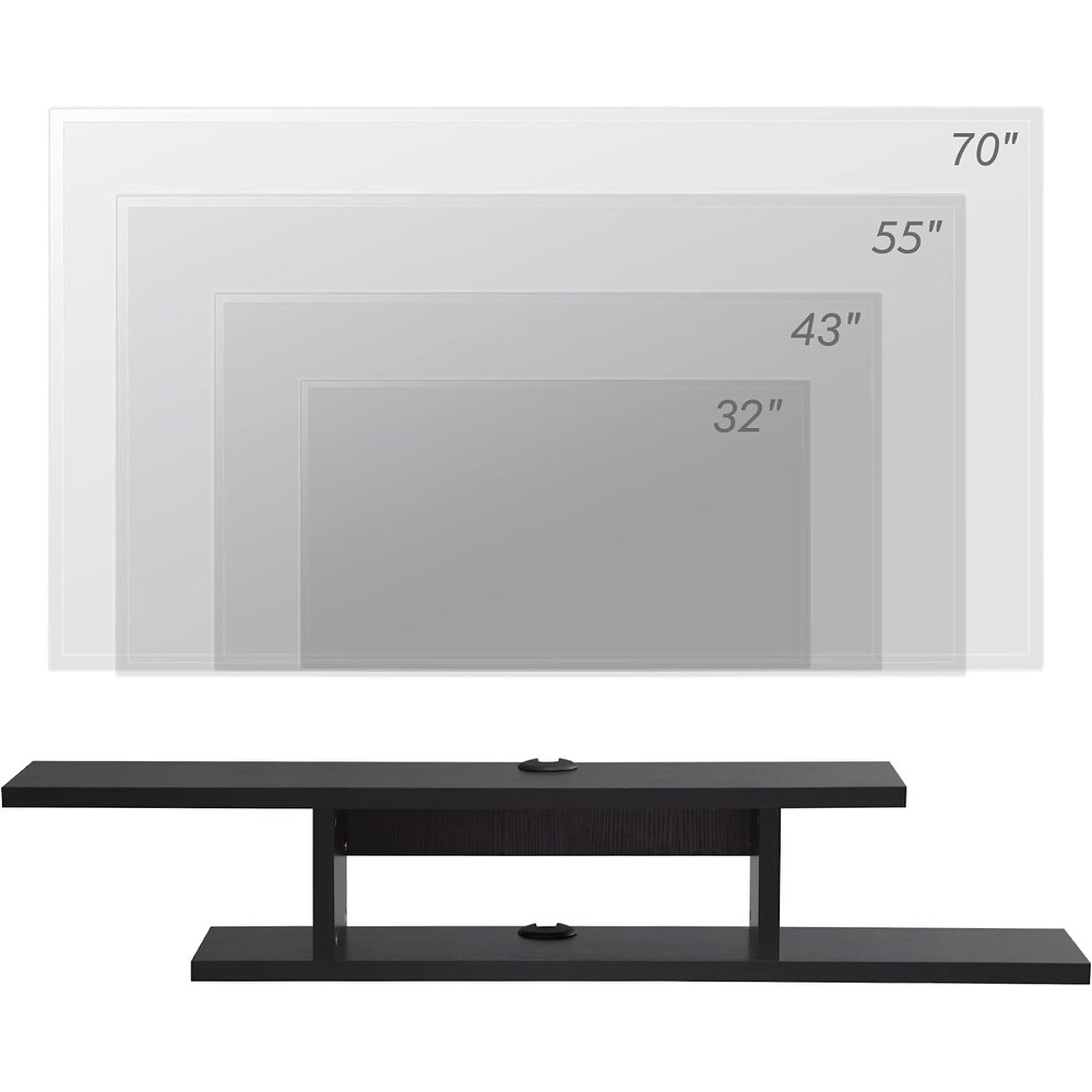 Floating Wall Mounted TV Stand Component Shelf   49.7