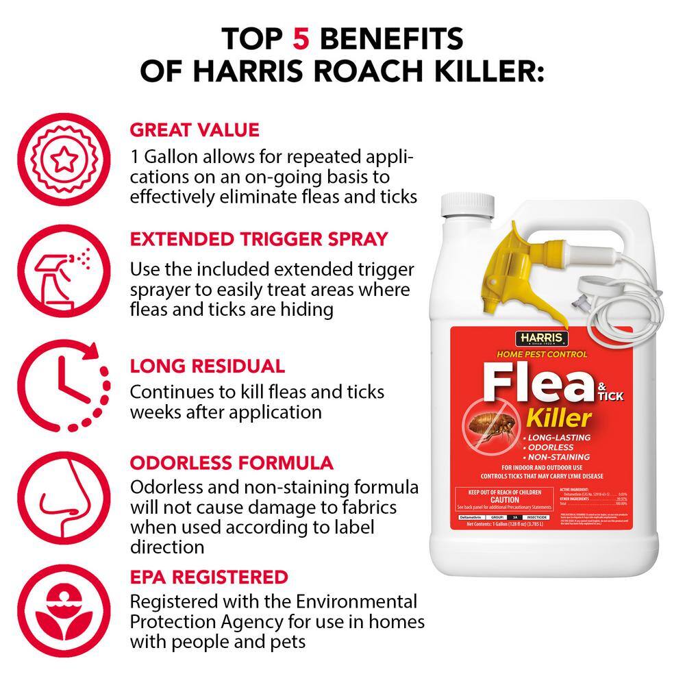 Harris 1 Gal. Flea and Tick Killer (3-Pack) 3HFT-128