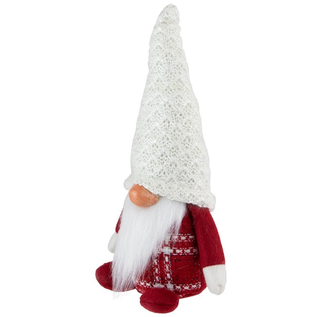 Red And White Plaid Boy Gnome Christmas Decoration