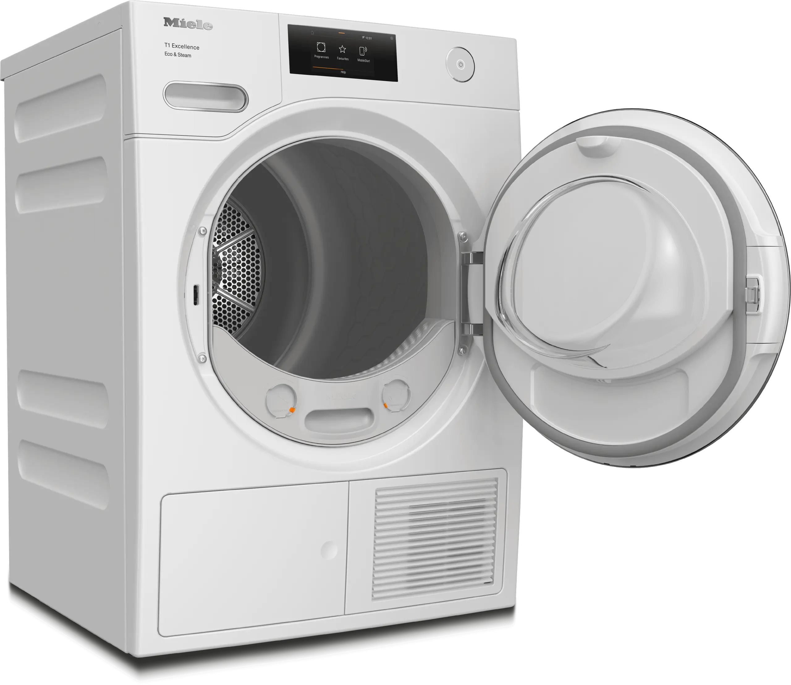 Miele TXR860WPECOSTEAMLOTUSWHITE Txr860Wp Eco & Steam - T1 Heat-Pump Dryer: With Miele@Home And Steamfinish For Smart Laundry Care.