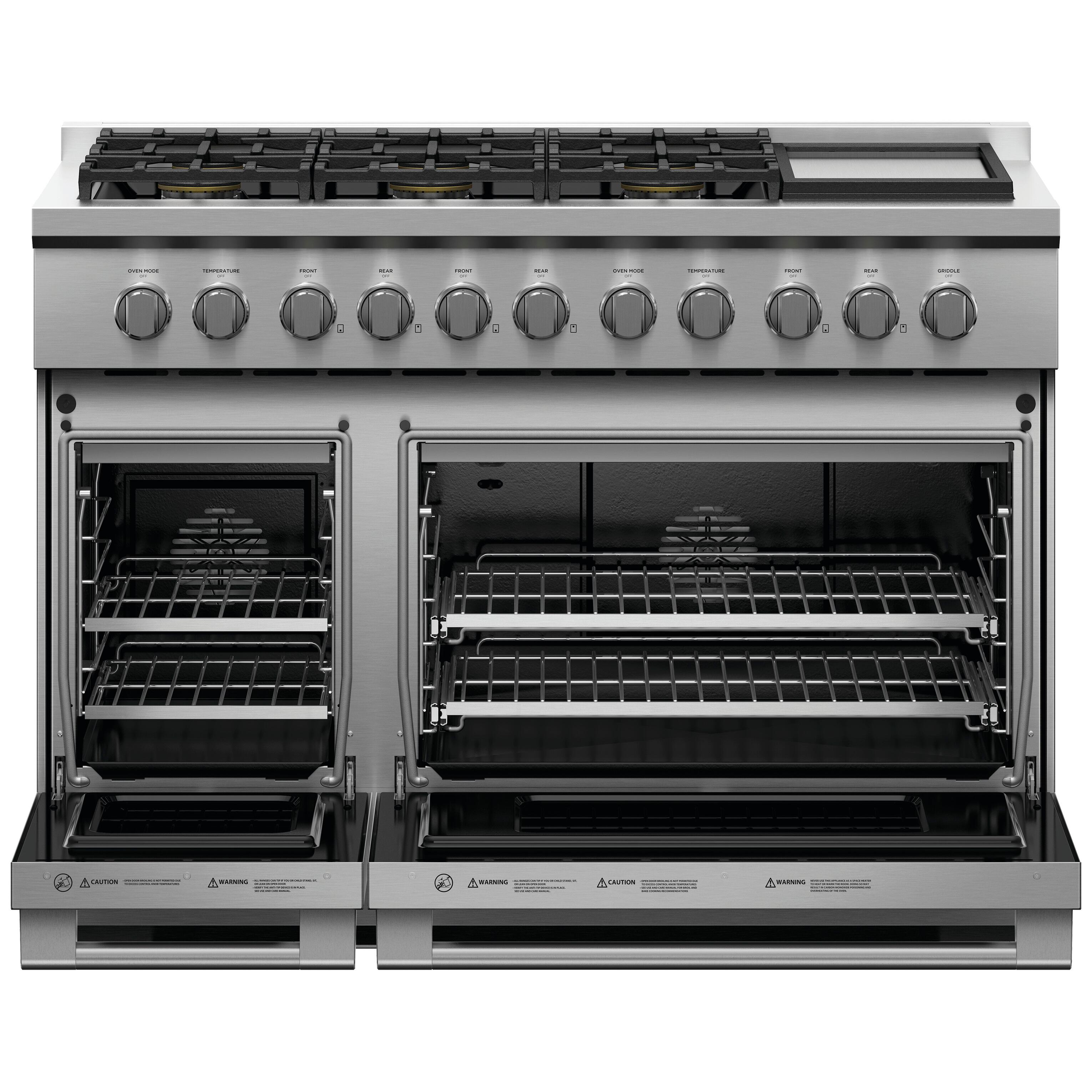 Fisher & Paykel 48-inch Freestanding Gas Range with Griddle RGV3-486GD-N