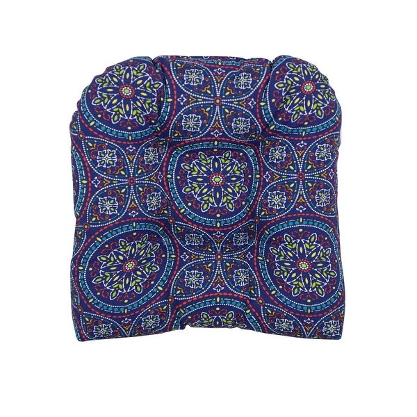 19-inch U-Shaped Spun Polyester Outdoor Tufted Dining Chair Cushion