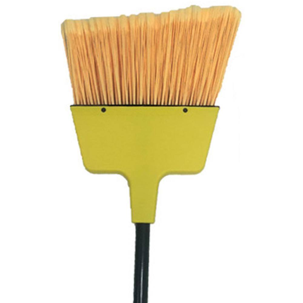 ABCO Large Angle Broom with Metal Handle Flagged Yellow Bristles BR-1024MH