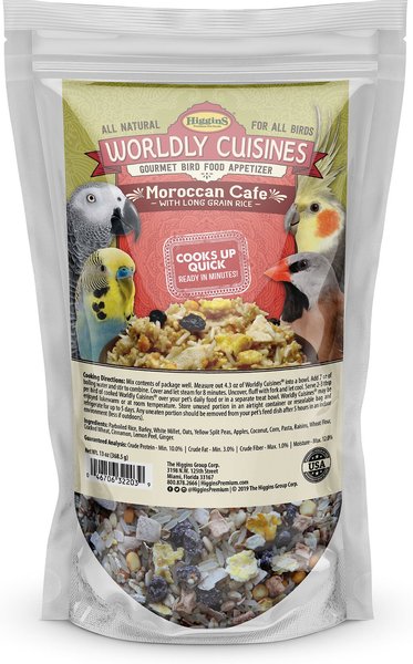 Higgins Worldly Cuisines Moroccan Café Bird Treats