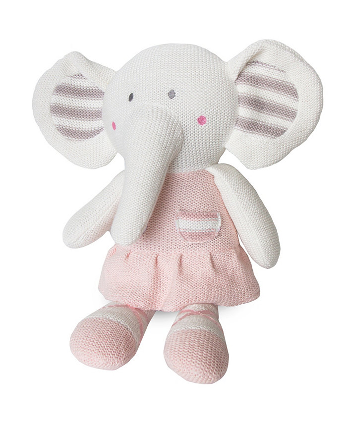 Living Textiles Knitted Plush Toy - Amelia Elephant