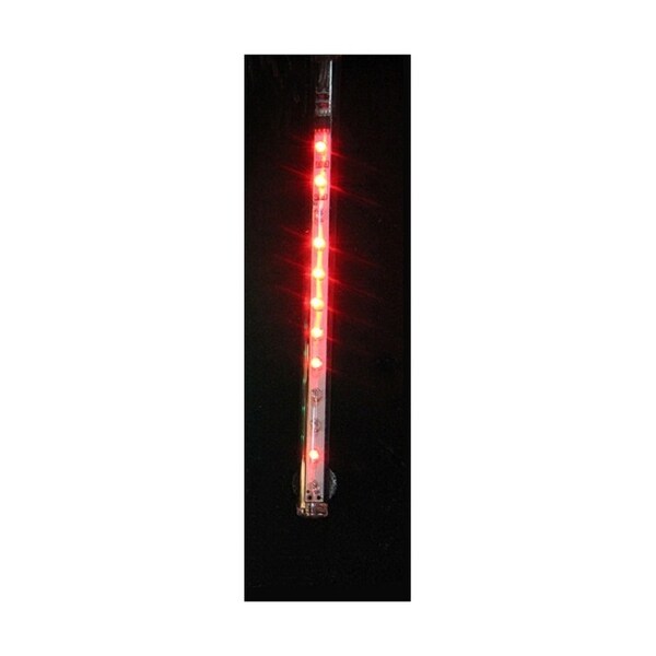 Red LED Lighted Red Dripping Icicle Tube Christmas Light