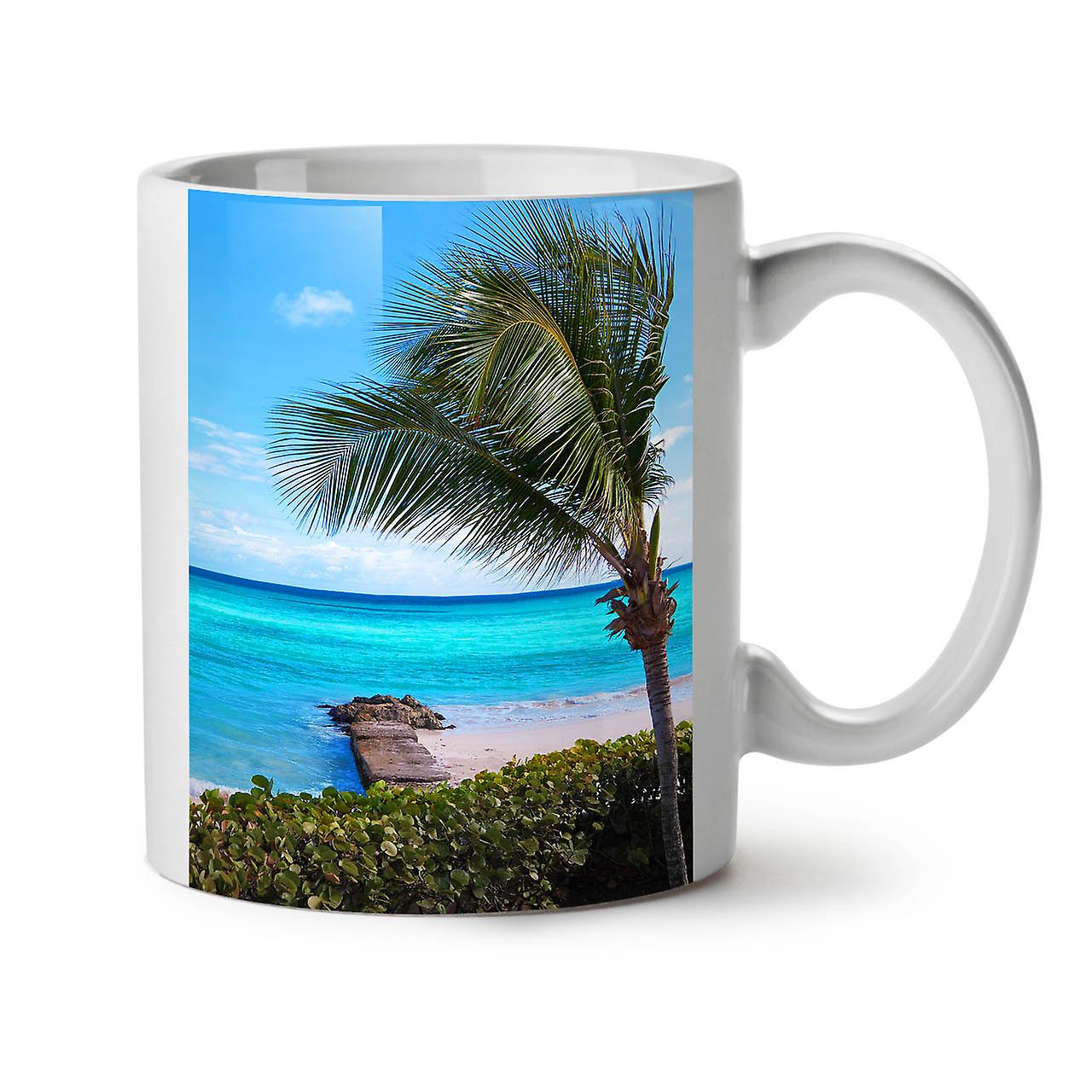 Blue Sea Tropic Nature NEW White Tea Coffee Ceramic Mug 11 oz | Wellcoda