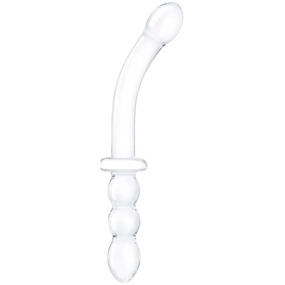 gläs 12 Inch Girthy Ribbed G-Spot Dildo