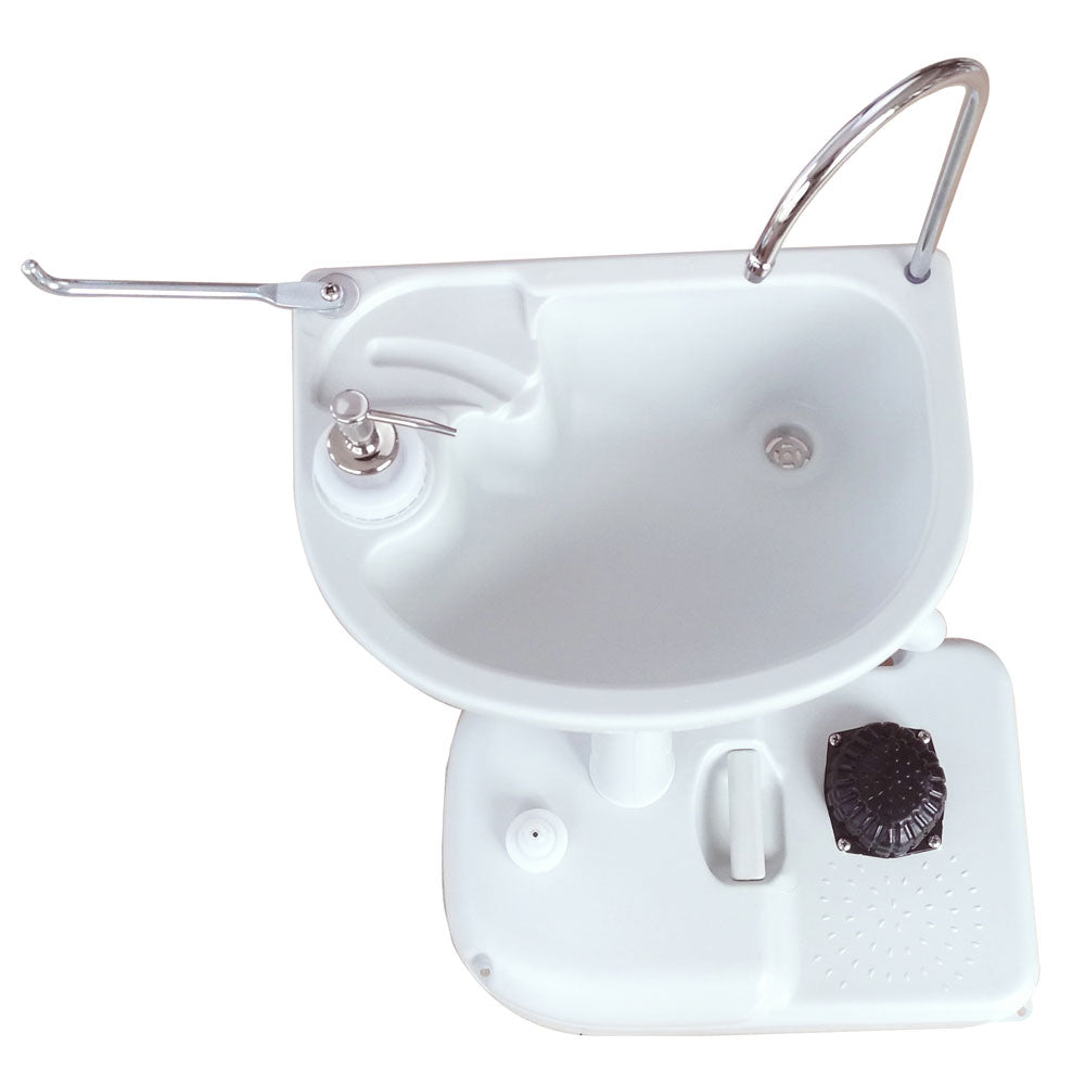 Ktaxon Outdoor/Indoor Wash Sink Basin Faucet Portable Removable Ligetweight HDPE White