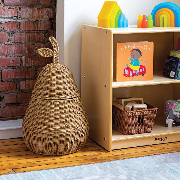 Kaplan Early Learning Animal Washable Wicker Floor Baskets