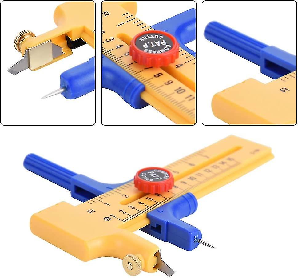 Adjustable Compass-cutter Circle Cutter Knife For Paper/film/leather/craft Compass Circle Cutter