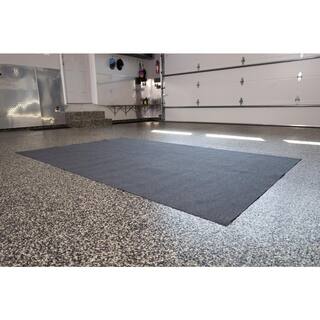 Drymate 6ft. W x 4 ft. 10 in. L Charcoal CommercialResidential Polyester Garage Flooring Maintenance Mat MMC5872B