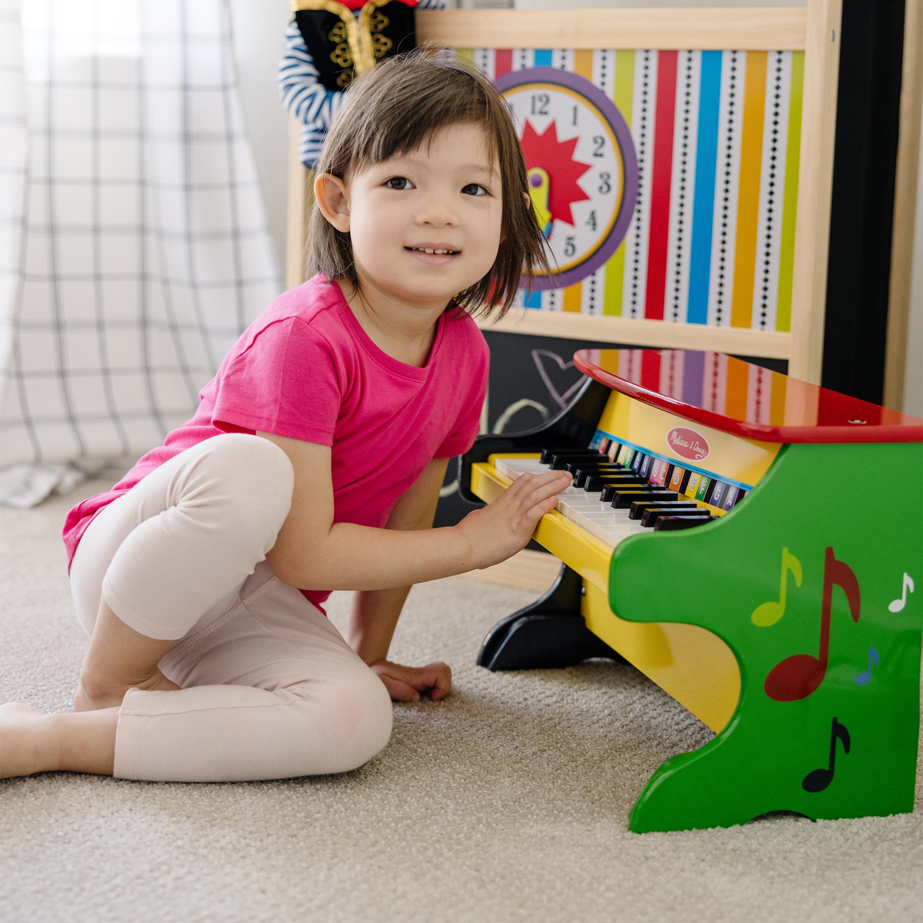 Melissa and Doug Learn-To-Play Toy Piano With 25 Keys and Color-Coded Songbook