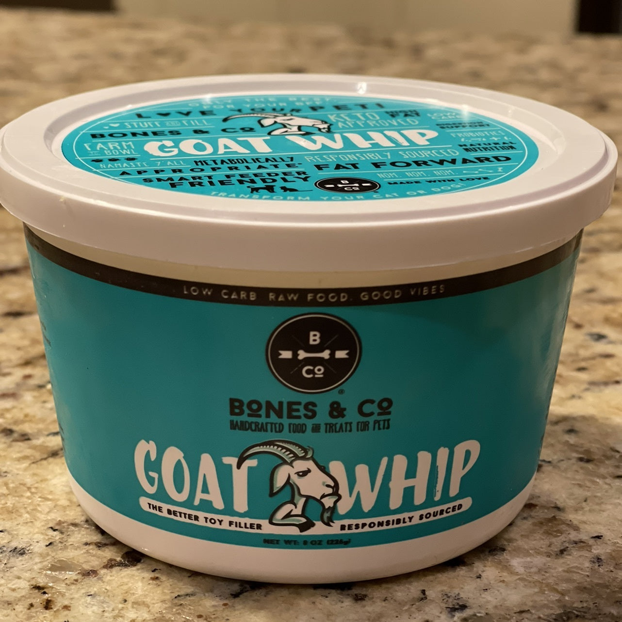 Bones and Co Frozen Goat Whip Grain Free Dog Supplement