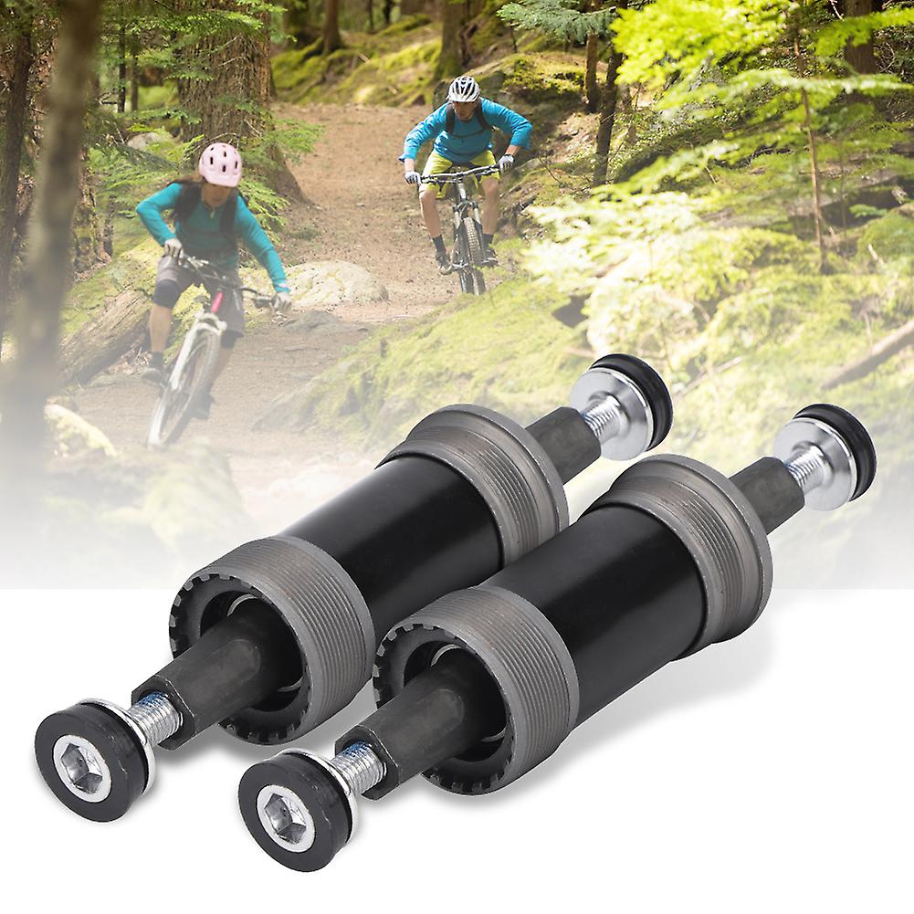 2pcs Mountain Bike Square Hole Integration Close Bearing Bottom Bracket Variable Speed Bicycle Cycling Accessories With Waterproof Screw