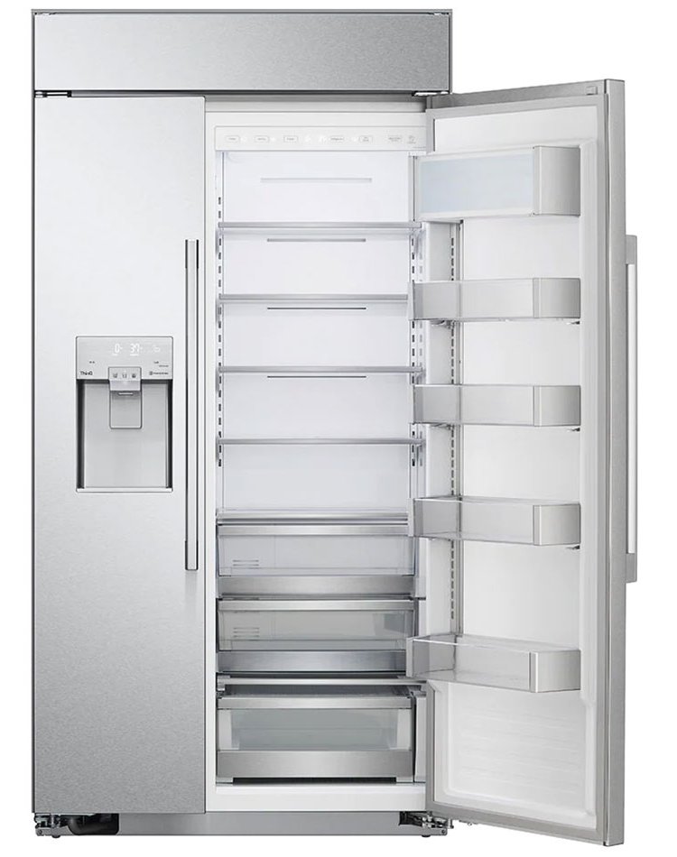 LG STUDIO 26 Cu. Ft. Stainless Steel Smart Built-In Side-By-Side Refrigerator With Ice and Water Dispenser