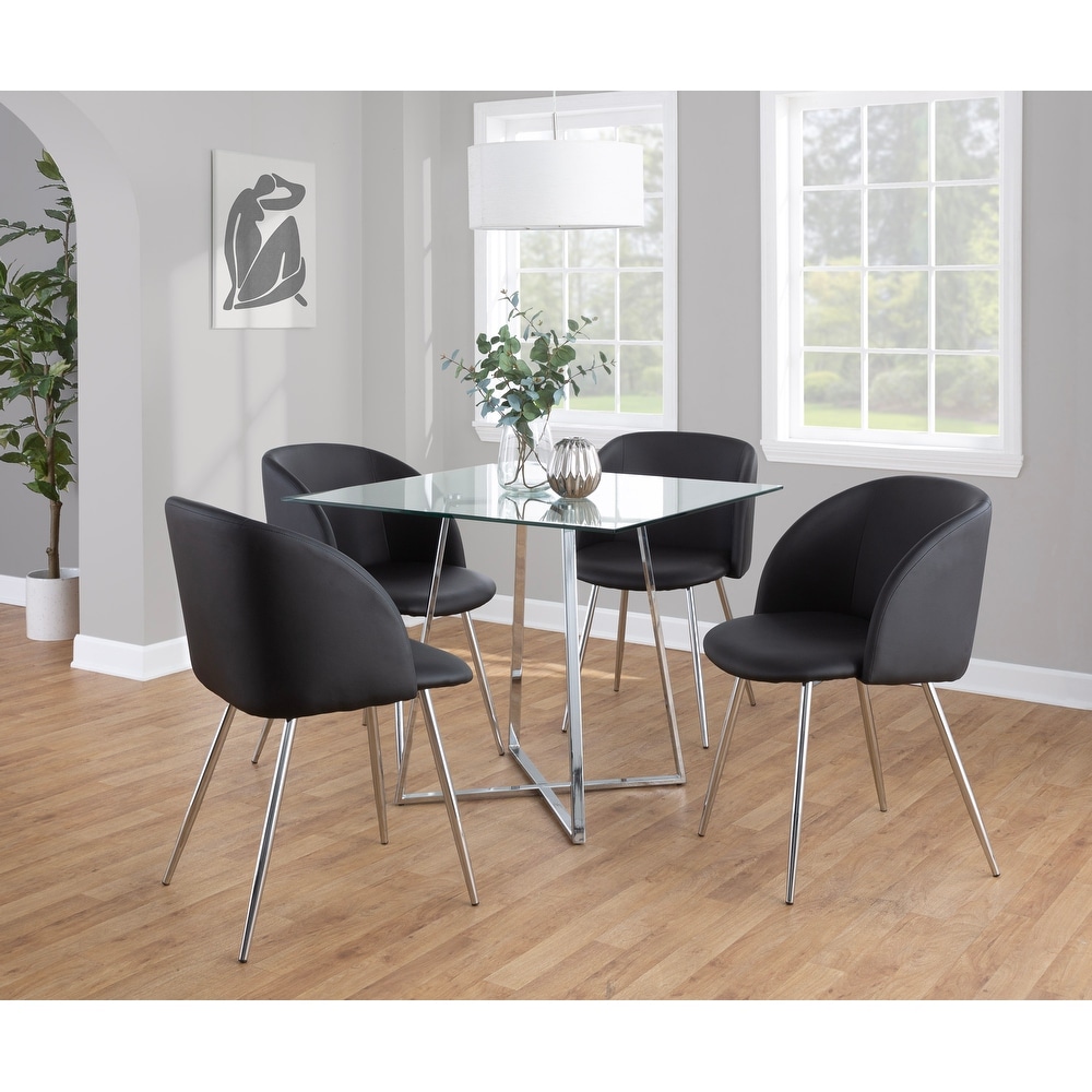 Silver Orchid Pugo Square Dining Table