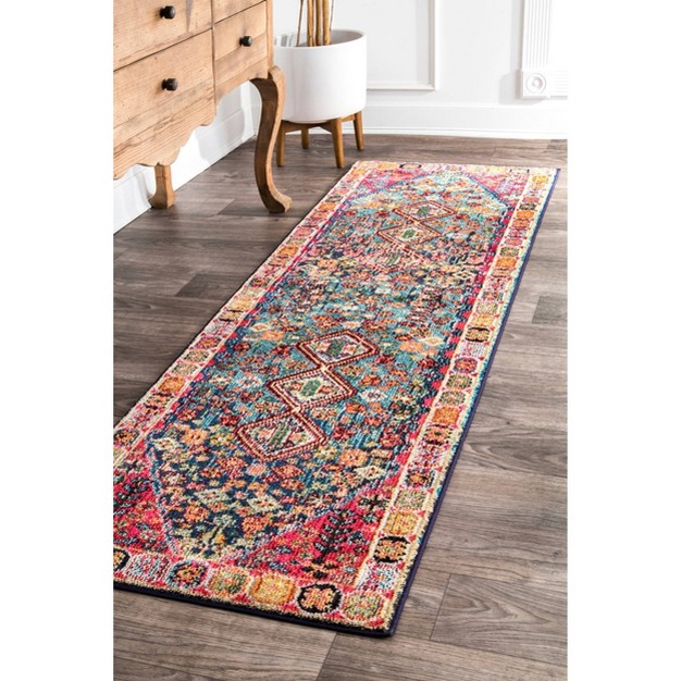 2 x27 6 quot x6 x27 Vintage Erline Area Rug Red multi Nuloom