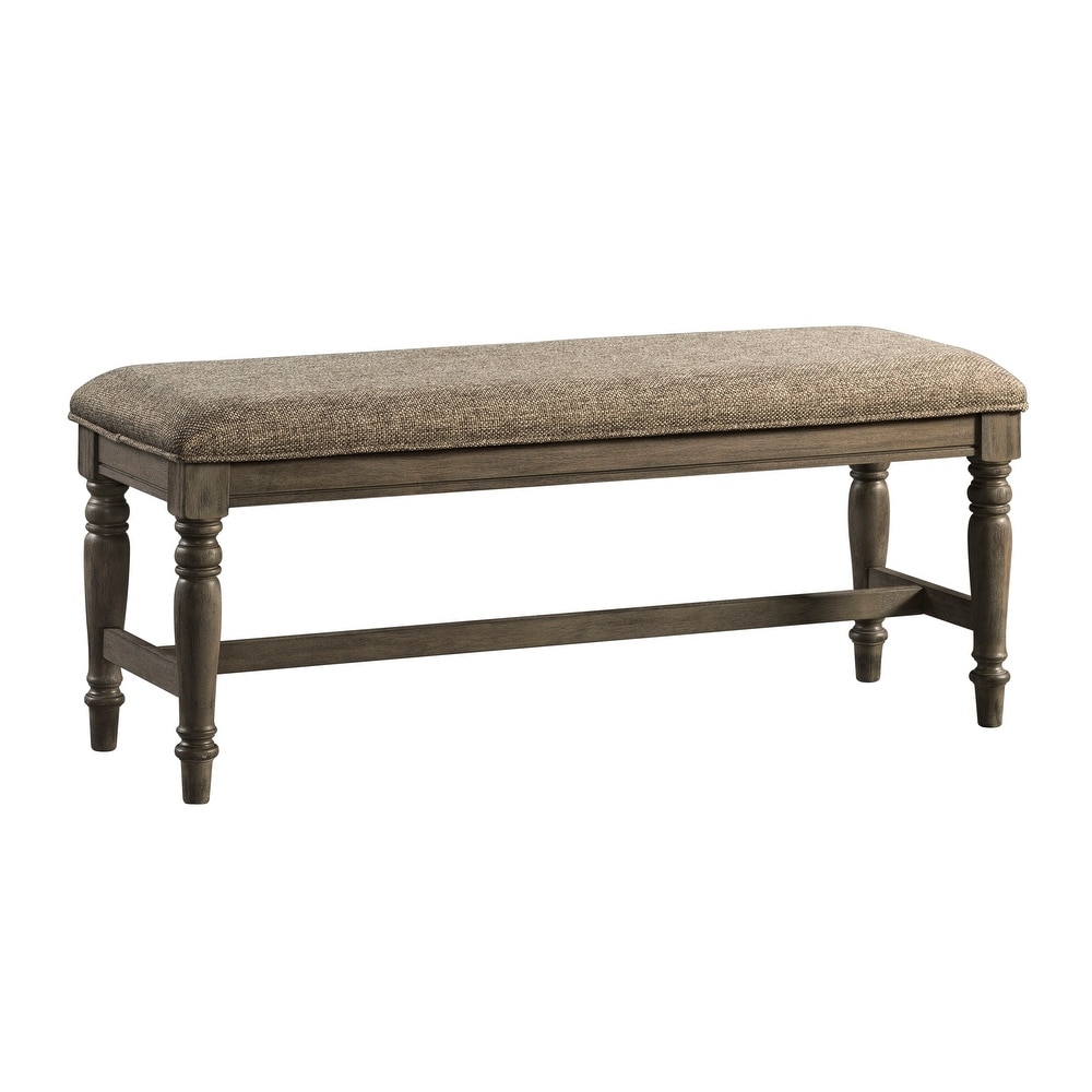 Balboa Park Roasted Oak Padded Dining Bench