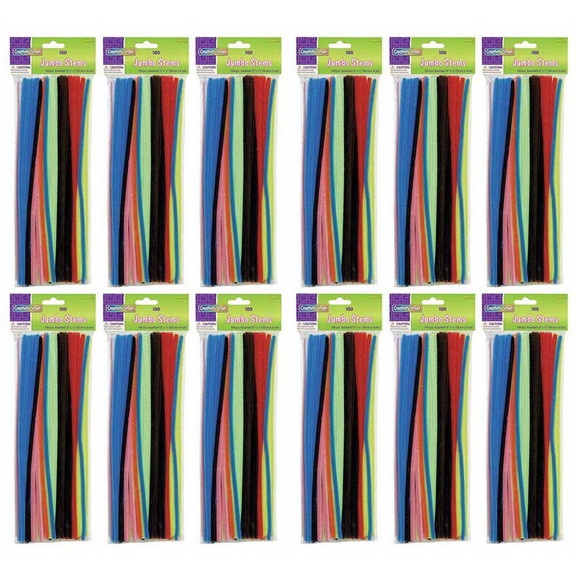 Creativity Street CK 711001 12 Jumbo Stems 12In As...