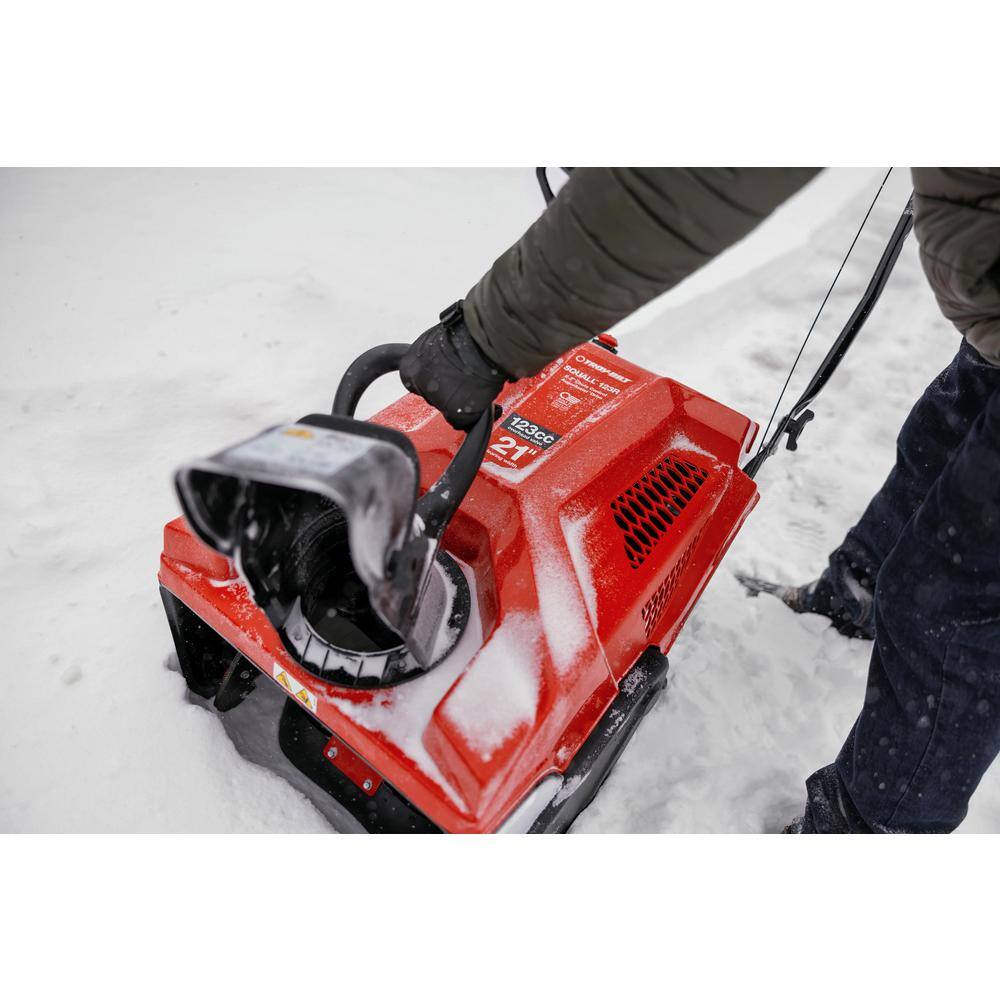 Troy-Bilt Squall 21 in. 123 cc Single-Stage Gas Snow Blower with E-Z Chute Control Squall 123R