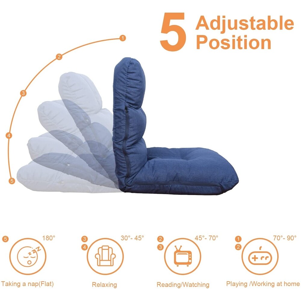 5 Position Indoor Adjustable Floor Chair