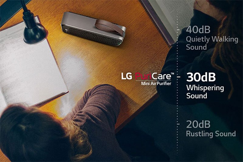 LG PuriCare Smooth Black Mini Air Purifier