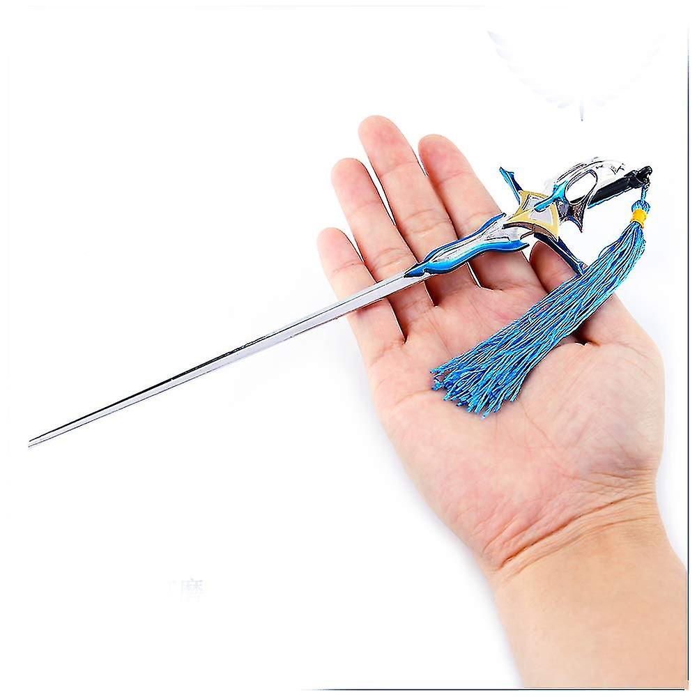 The King's Avatar Lord Grim Yexiu Weapons Metal Model Action Figure Arts Toys Collection Keychain Gift