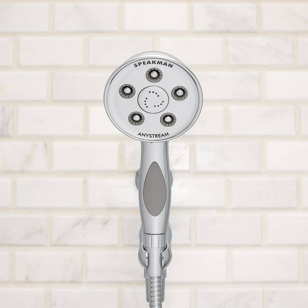 Speakman 3-Spray 3.8 in. Single Wall Mount Handheld Adjustable Shower Head in Polished Chrome VS-3014